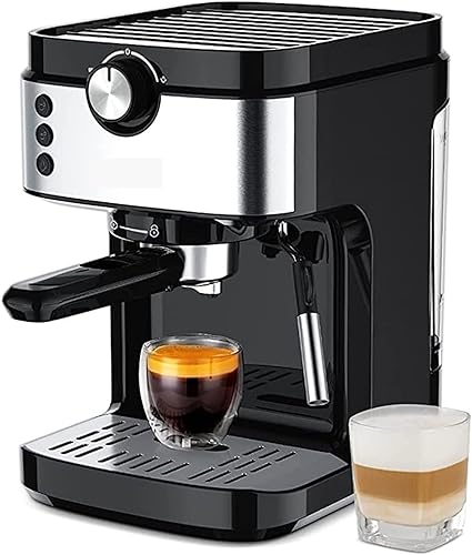 Original Black and White CM-800 - 15 Bar-  (Espresso, Cappuccino & Latte Coffee Maker )  Professional Steam Milk for Milk Mill - Baitak