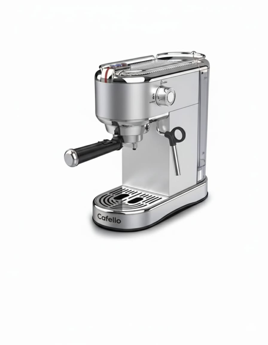 Cafello Espresso Machine for (Espresso, Cappuccino & Latte Coffee Maker )  Professional Steam Milk for Milk Mill - Baitak